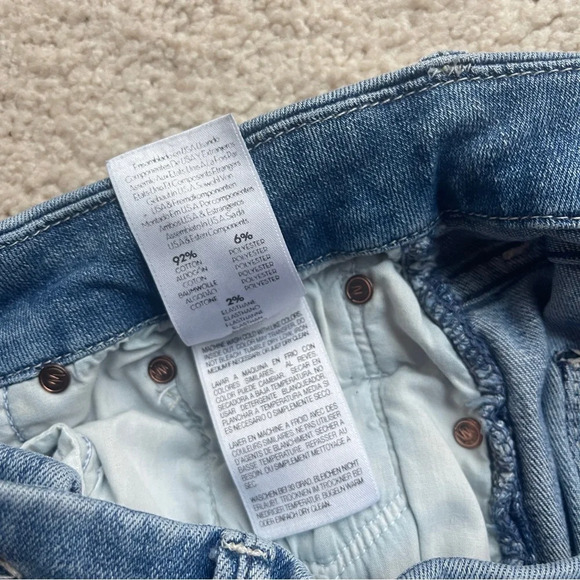 Mother Denim Looker Step Ankle Fray Jeans in Where There's Smoke - Picture 7 of 9